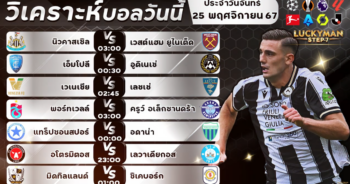 วิเคราะห์บอลวันนี้ ทีเด็ด สเต็ป