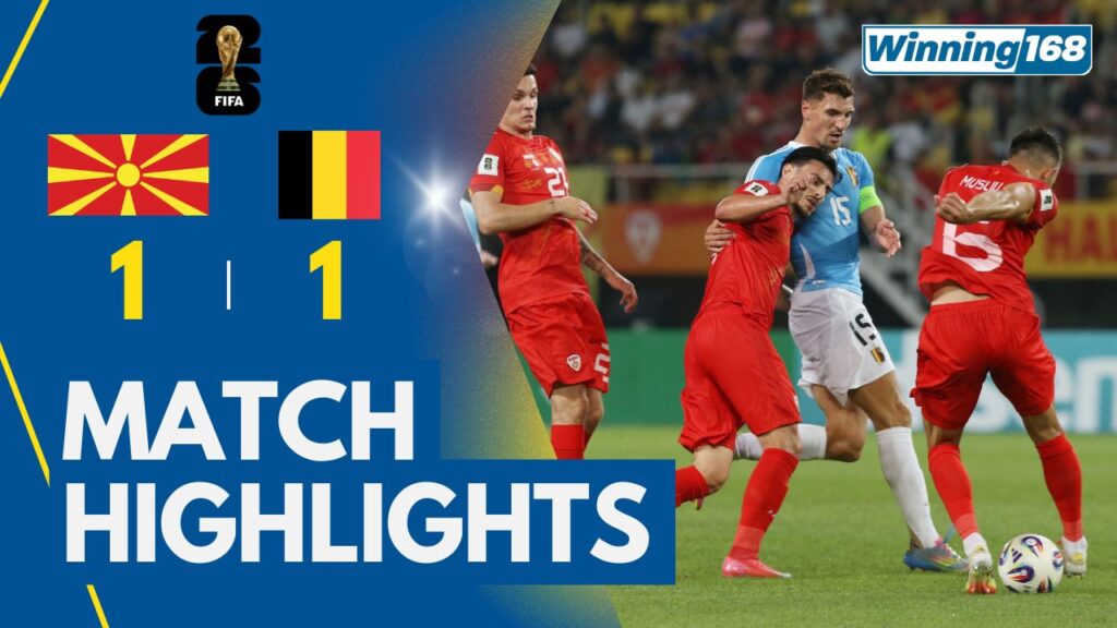 North Macedonia 1-1 Belgium