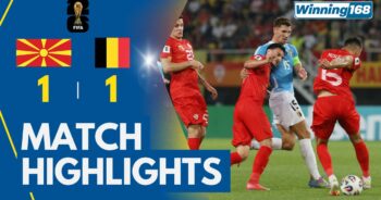 North Macedonia 1-1 Belgium